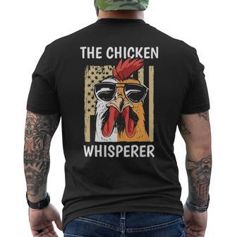 Chicken Whisperer Backyard Chicken Lover Farmer Men's T-shirt Back Print | Mazezy
