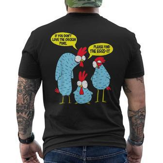 Chickens Puns Lover Men's T-shirt Back Print - Thegiftio UK