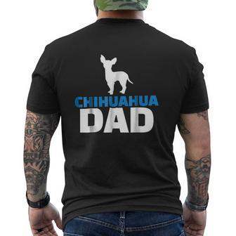 Chihuahua Dad Mens Back Print T-shirt | Mazezy