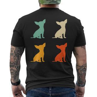 Chihuahua For Dog Lover Retro Chihuahua Vintage Dog Men's T-shirt Back Print | Mazezy