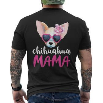 Chihuahua Mama For Women Chihuahua Mom Men's T-shirt Back Print | Mazezy AU