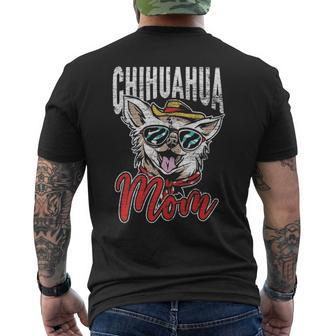 Chihuahua Mom Chihuahua Men's T-shirt Back Print | Mazezy