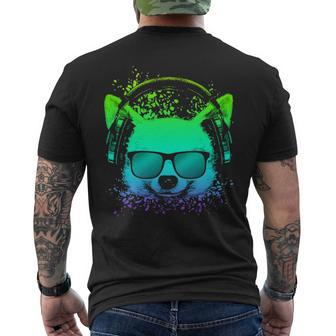 Chihuahuas Dj For Raverstechno Psychedelic Chihuahua Men's T-shirt Back Print | Mazezy