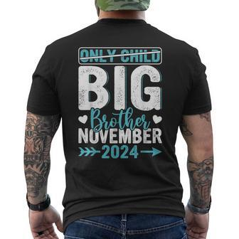 Only Child Crossed Out Promoted Big Brother November 2024 Men's T-shirt Back Print - Monsterry