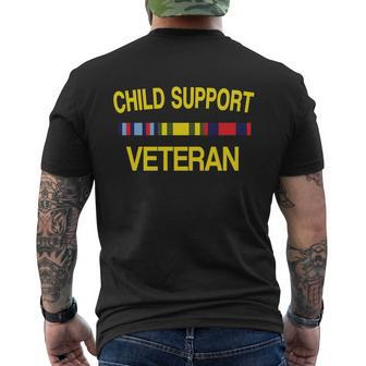 Child Support Veteran V4 Mens Back Print T-shirt - Thegiftio