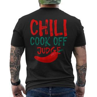 Chili Cook Off Judge ---- Men's T-shirt Back Print - Thegiftio UK
