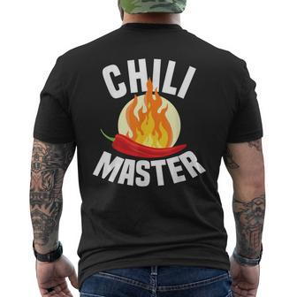 Chili Master Chilli Scharf Essen Geschenk Scoville Pepperoni T-Shirt mit Rückendruck - Seseable