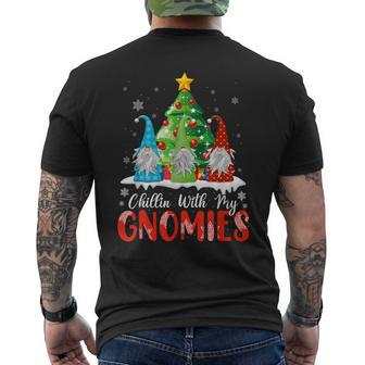 Chillin With My Gnomie Christmas Matching Family Pajama Mens Back Print T-shirt - Thegiftio UK