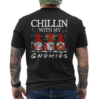 Chillin With My Gnomies Cute Gnomes Christmas Holiday Mens Back Print T-shirt - Thegiftio UK