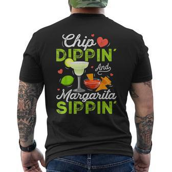 Chip Dippin' And Margarita Sippin' Cinco De Mayo Men Men's T-shirt Back Print | Mazezy UK
