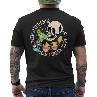 Chip Dippin' And Margarita Sippin' Mexican Food Lover Men's T-shirt Back Print - Monsterry