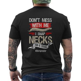 Chiropractor Chiropractic Humor Necks Mens Back Print T-shirt - Thegiftio UK