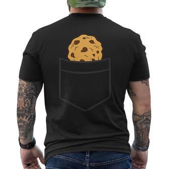 Chocolate Chip Cookie In The Pocket Men's T-shirt Back Print - Monsterry AU