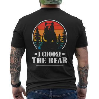 I Choose The Bear Men's T-shirt Back Print | Mazezy CA