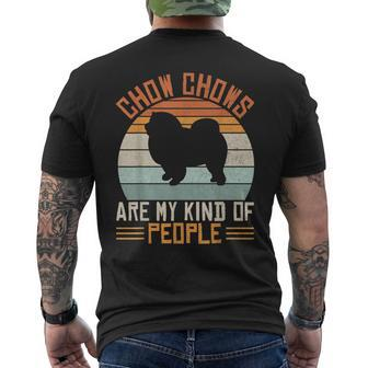 Chow Chows Are My Kind Of People Chow Chow Men's T-shirt Back Print - Monsterry