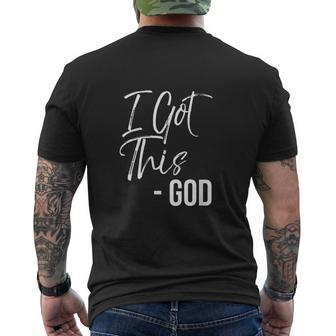 Christian Faith God Quote Cute Jesus I Got This V2 Mens Back Print T-shirt - Thegiftio UK