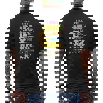 Christian Music Church Singer Guitar Jesus Rock Band Mens Back Print T-shirt - Thegiftio