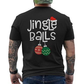 Christmas Matching Couple Chestnuts Jingle Balls Tinsel Tits Mens Back Print T-shirt - Thegiftio UK