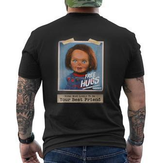 Chucky Free Hugs Vintage Style Men's T-shirt Back Print - Seseable