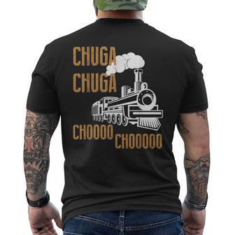 Chuga Chuga Choo Choo Express Train Men's T-shirt Back Print - Monsterry