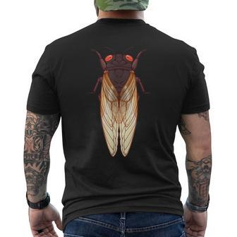 Cicada 2024 Invasion Emergence Swarm Brood Xiii Xix Men's T-shirt Back Print - Monsterry CA