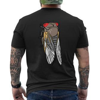 Cicada Brood X Insect Magicicada Great Eastern Brood X 2021 Men's T-shirt Back Print - Monsterry