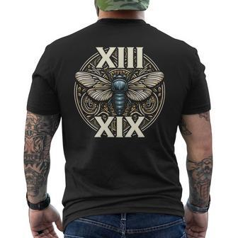 Cicada Brood Xix 2024 Cicada Brood Xiii Double Emergence Men's T-shirt Back Print - Seseable