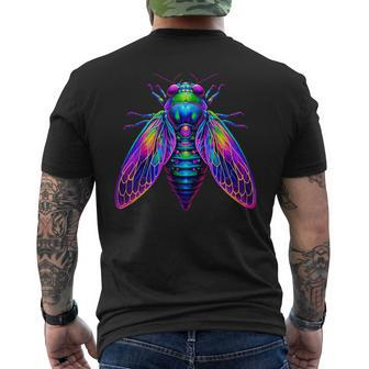 Cicada Insect Bug Entomology Entomologist Cicada Men's T-shirt Back Print - Seseable