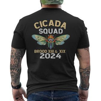 Cicada Invasion Tour 2024 Cicada Squad Entomology Men's T-shirt Back Print - Seseable
