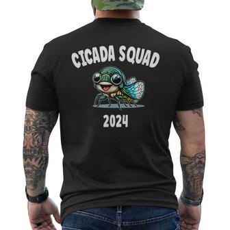 Cicada Squad 2024 Periodical Cicada Lover Men's T-shirt Back Print | Mazezy