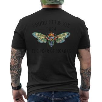 Cicada Swarm 2024 Return Of The Cicadas 2024 Invasion Men's T-shirt Back Print - Seseable