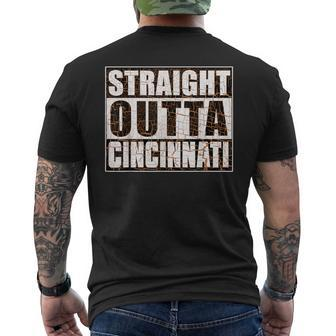 Cincinnati Straight Outta Cincinnati Hometown Pride Men's T-shirt Back Print - Monsterry UK