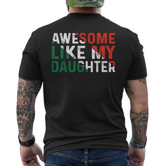 Cinco De Mayo Awesome Like My Daughter Father's Day Cool Dad Men's T-shirt Back Print - Thegiftio UK