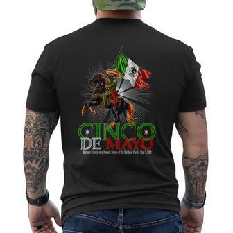 Cinco De Mayo Battle Of Puebla May 5 1862 Mexican Men's T-shirt Back Print - Monsterry DE