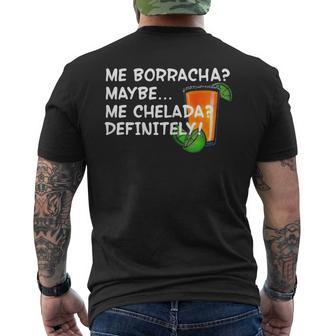 Cinco De Mayo Borracha Michelada Men's T-shirt Back Print - Monsterry