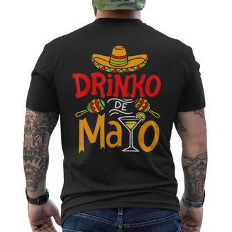 Cinco De Mayo Drinko De Mayo Mexican Fiesta Drinking Outfit Men's T-shirt Back Print - Monsterry CA