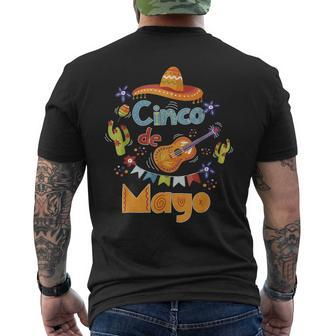 Cinco De Mayo Fiesta Music Party Men's T-shirt Back Print - Monsterry DE