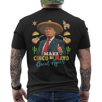 Cinco De Mayo Make Cinco De Mayo Great Again Donald Trump Men's T-shirt Back Print | Mazezy UK