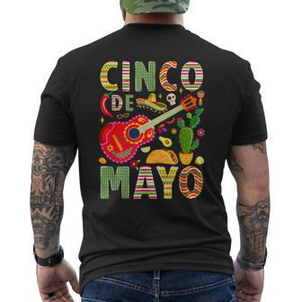 Cinco De Mayo Mexican Fiesta Celebrate 5 De Mayo May 5 Party Men's T-shirt Back Print | Mazezy