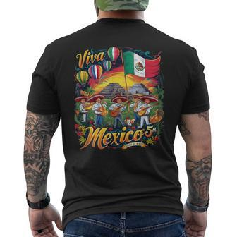 Cinco De Mayo Mexican Guitar Old Moment Music Mexican Family Men's T-shirt Back Print - Monsterry CA