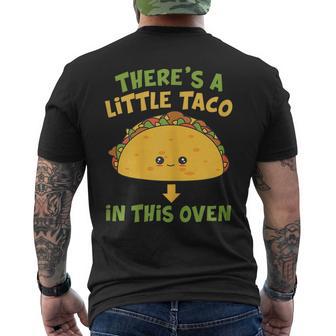 Cinco De Mayo Pregnancy Theres Taco In This Oven Baby Reveal Men's T-shirt Back Print - Monsterry CA