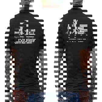 Cinta De Cassette De Audio Never Forget Camiseta Hombre Estampado Espalda - Regaloses
