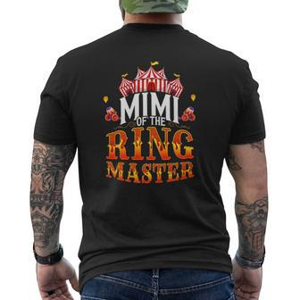 Circus Mimi Of The Ringmaster Family Matching Party Mens Back Print T-shirt - Thegiftio UK