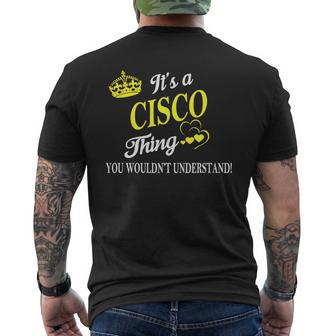 Cisco Shirts It's A Cisco Thing You Wouldn't Understand Name Shirts Mens Back Print T-shirt - Thegiftio UK