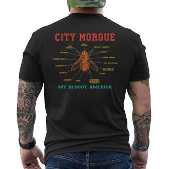 City-Morgue My Bloody America Retro Vintage Men's T-shirt Back Print - Monsterry DE