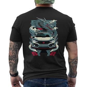 Civic Type R Car Men's T-shirt Back Print - Seseable