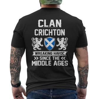 Clan Crichton Scottish Family Clan Scotland Wreaking Havoc M Men's T-shirt Back Print - Seseable