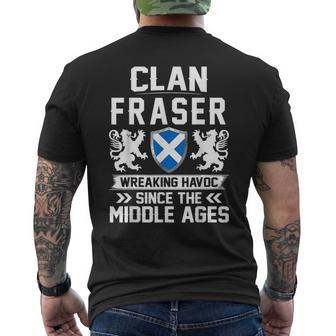 Clan Fraser Scottish Family Scotland Fathers Men's T-shirt Back Print - Monsterry