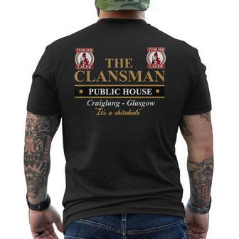 The Clansman Public House Craiglang Glasgow Men's T-shirt Back Print - Thegiftio UK
