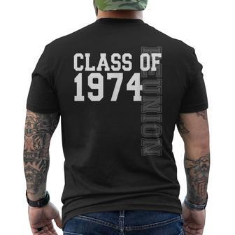 Class Of 1974 50Th Reunion High School Senior Graduation Men's T-shirt Back Print - Monsterry AU
